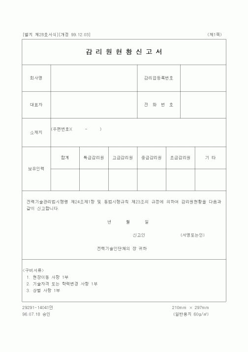 (감리업무)감리원현황신고서2