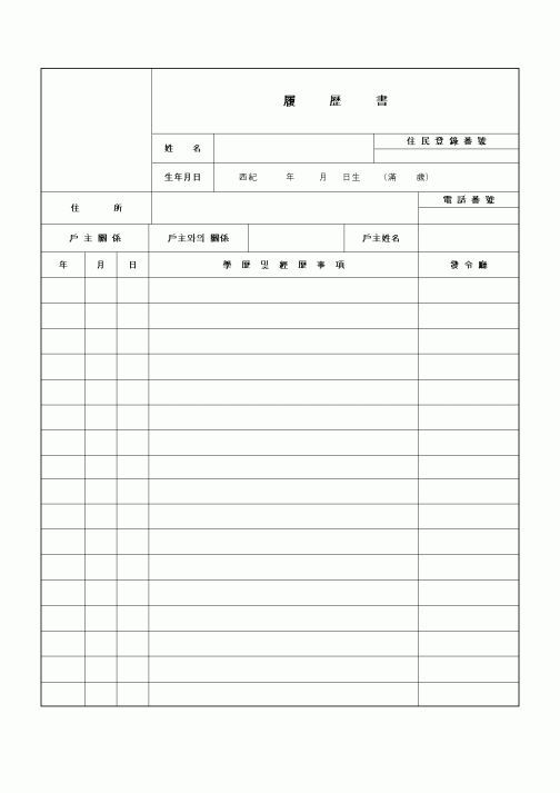 이력서(한문)2