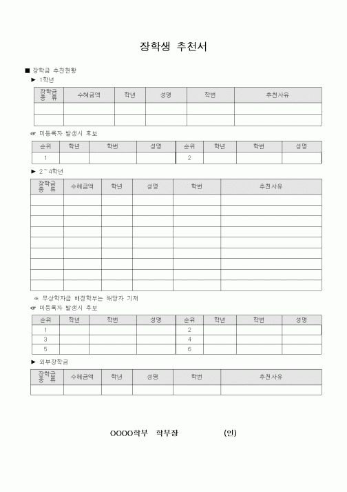 (대학교)장학생 추천서3