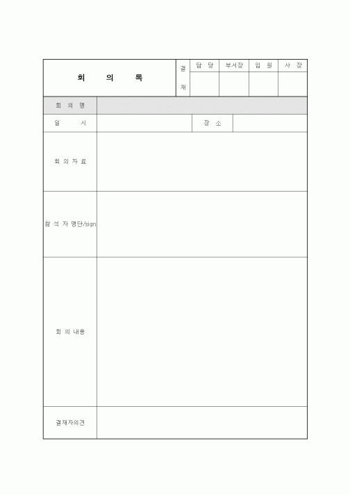 회의록