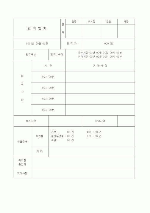 (총무)당직일지4