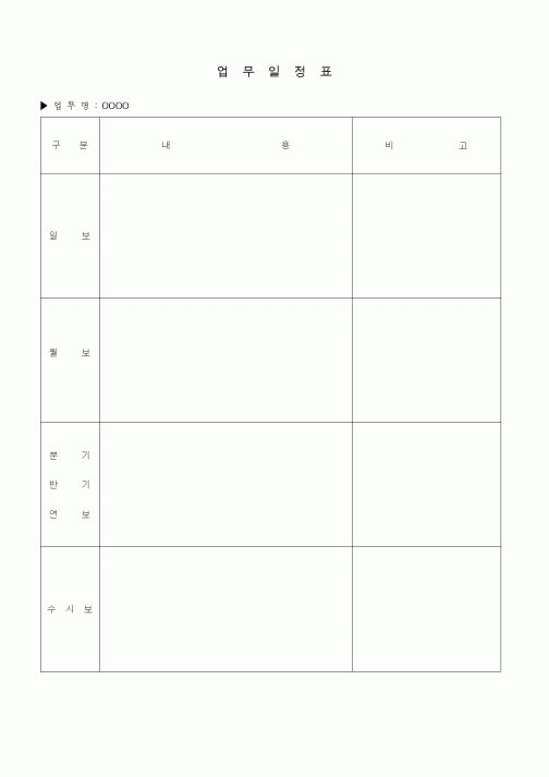 (경영)업무일정표1
