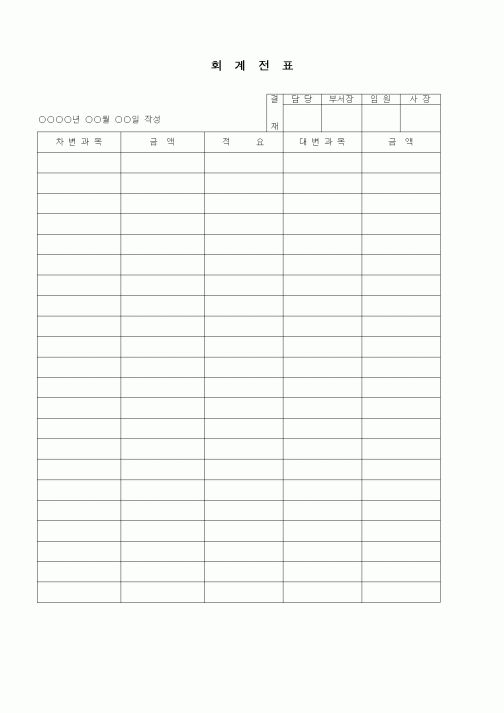 (경리)회계전표1