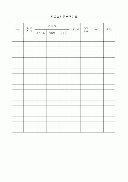 (총무)자료보관문서색인표