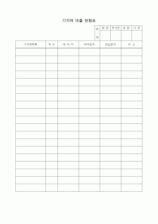 (총무)기자재대출현황표