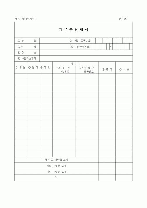 (경리)기부금 명세서(2)