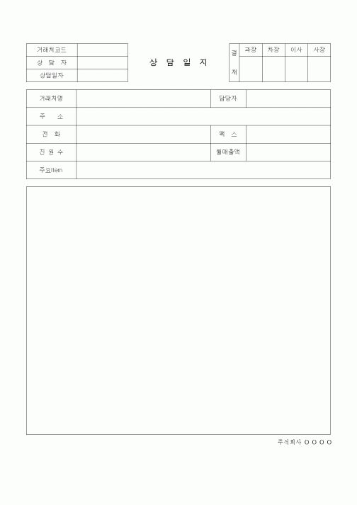 (판매/영업)상담일-(3)거래처