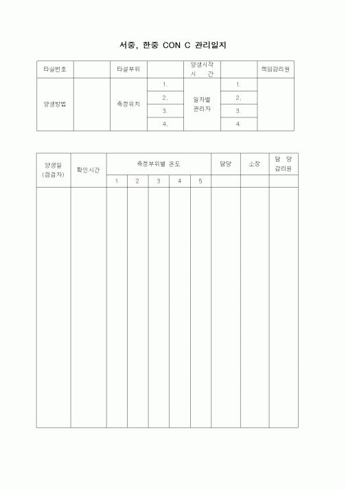 (자재관리)서중한중CON C관리일지