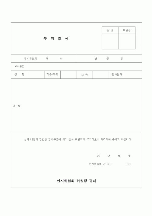 (건설규정)부의조서