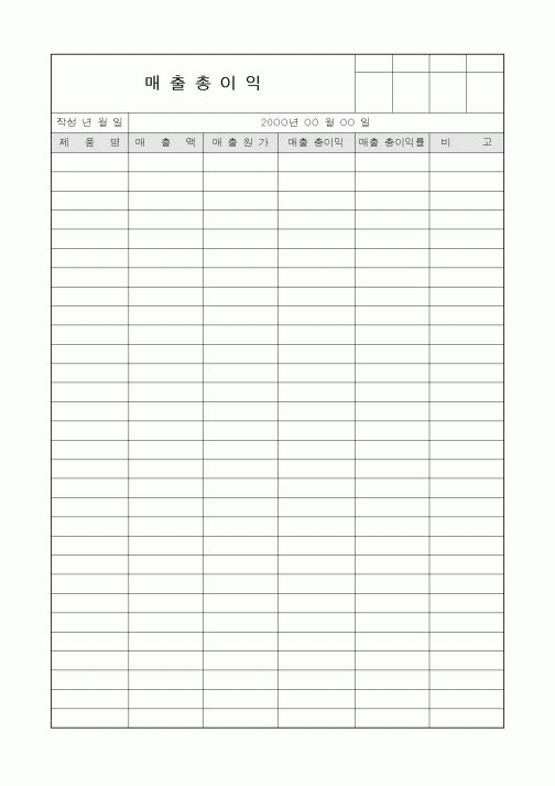 (세무/회계)매출총이익2