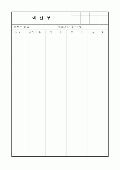 (세무/회계)예산부 