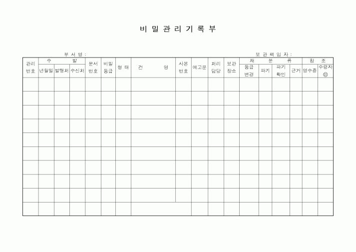 (총무)비밀관리기록부1