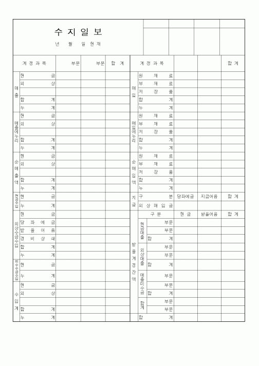 (세무/회계)수지일보