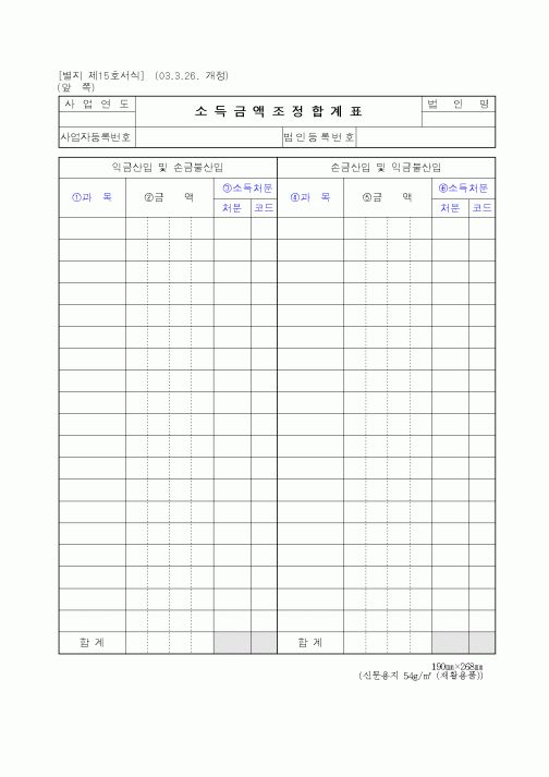 (세무/회계)소득금액조정합계표4