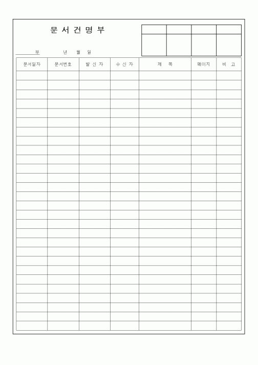 (총무)문서건명부3