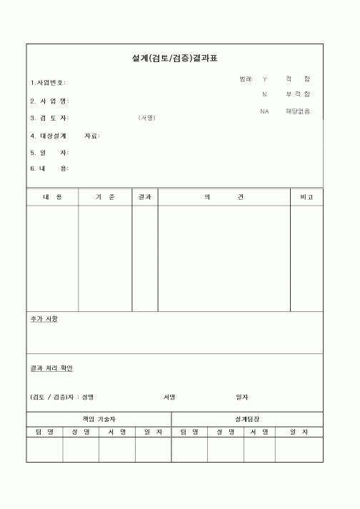 (건축인/허가)설계(검토_검증)결과표