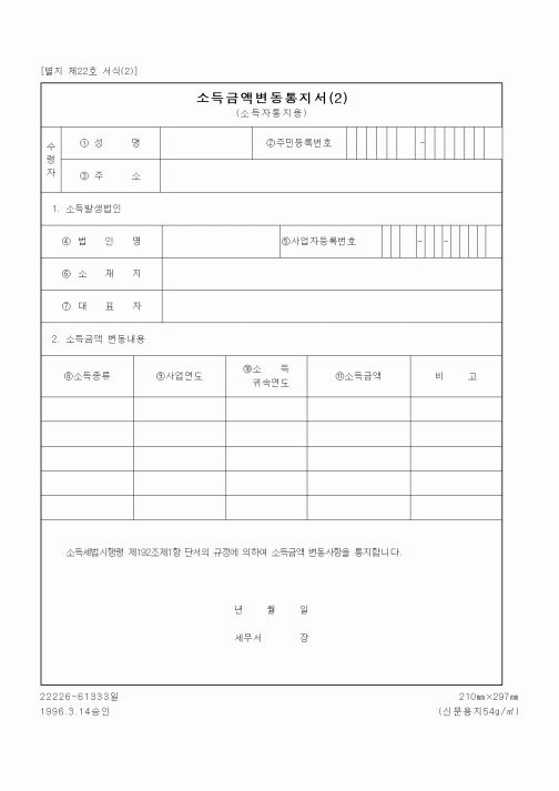 (세무/회계)소득금액변동통지서(2)1