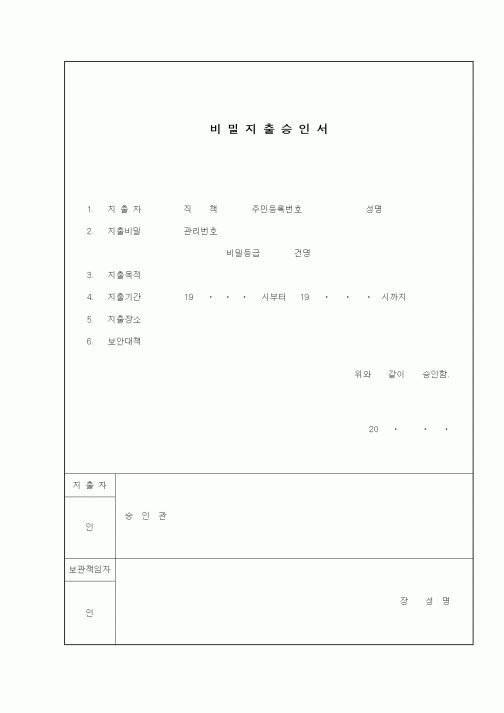(총무)비밀지출승인서2