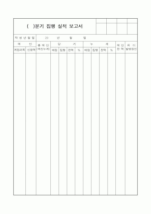 (총무)집행 실적 보고서1