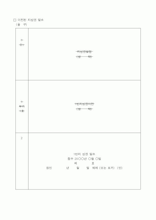 (생활민원)이전된 지상권의 말소