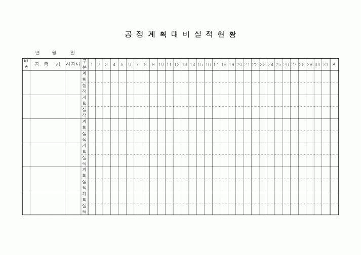 (총무)공정계획 대비 실적현황2