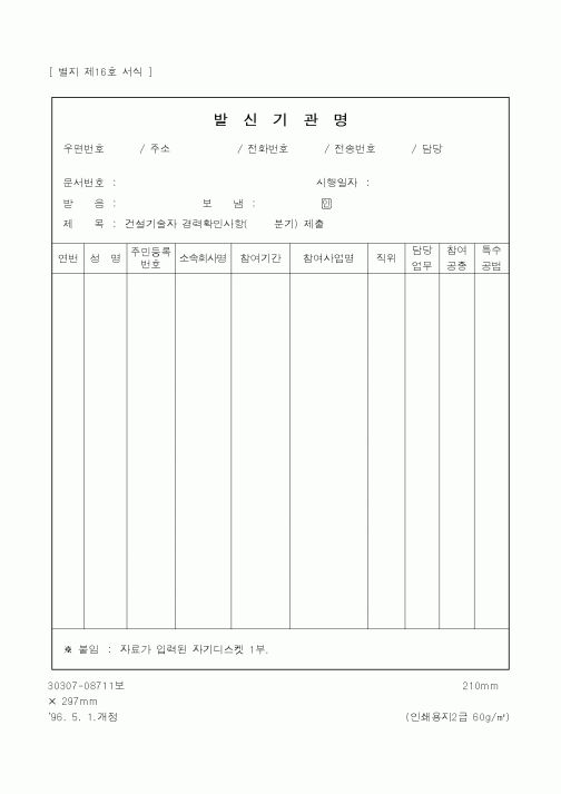 (총무)발신기관명