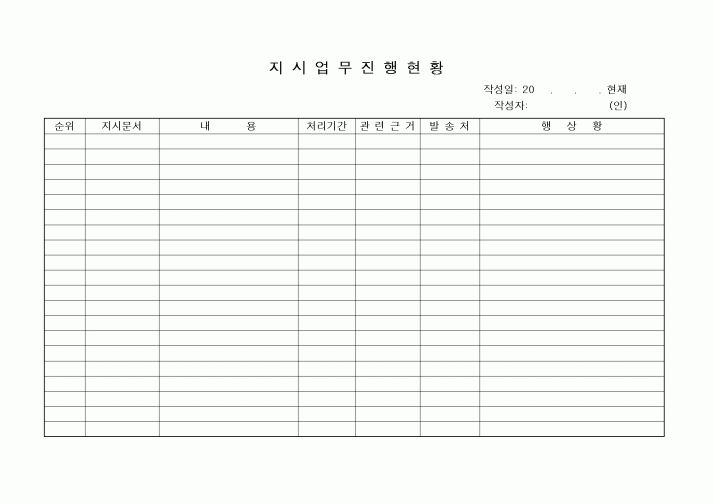 (총무)지시업무진행현황
