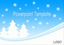 겨울을 테마로 한 파워포인트 표지, 속지 자료 1페이지