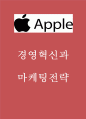 애플 APPLE 마케팅사례- 애플 성공전략과 SWOT분석* 애플 경영혁신전략과 마케팅전략 성공사례분석* 애플 아이폰 향후개선방향 제언 1페이지